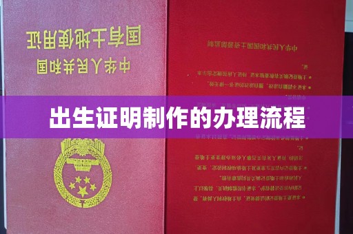 高陵出生证明制作的办理流程